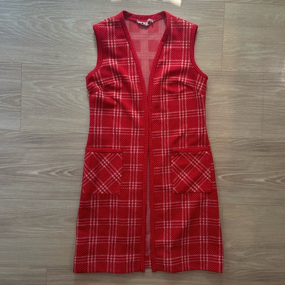 Kay Windsor Sweaters - Kay Windsor Plaid Cardigan